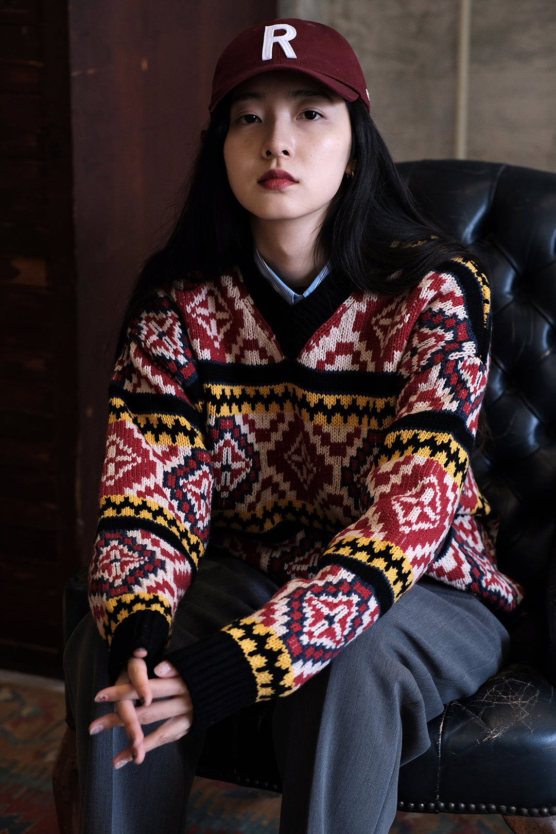 Jacquard Christmas Pullover Sweater