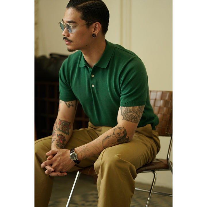 Knit Polo Tee