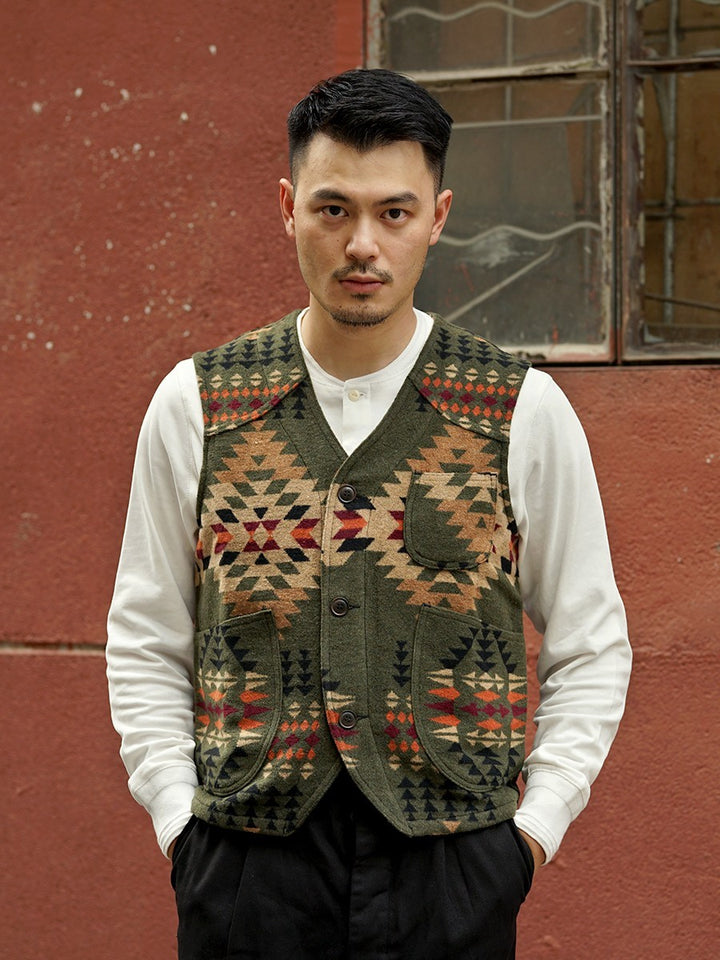 Tweed Safari Vest