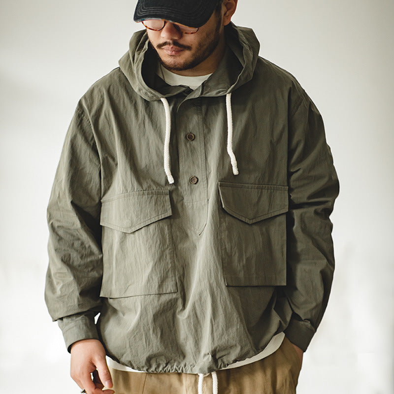 Layered Hooded Jacket