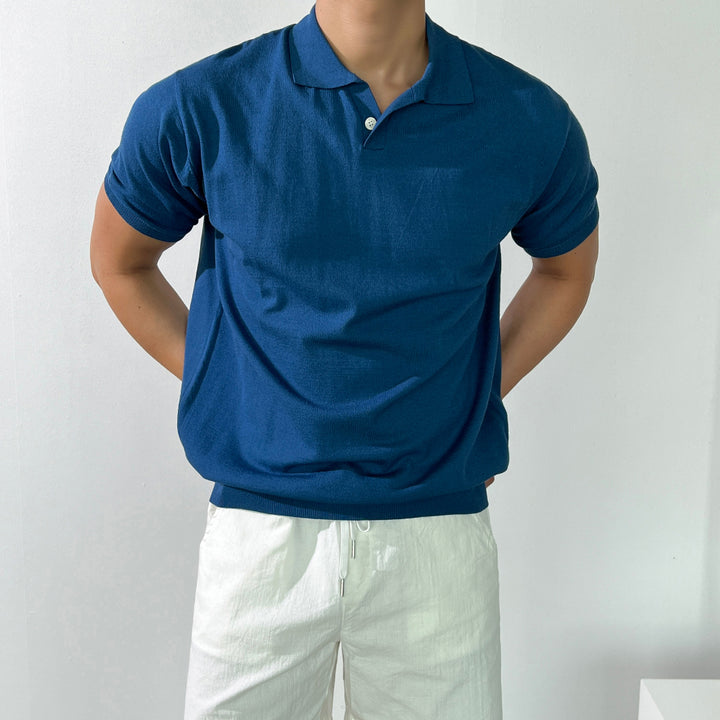 Linen Knitted Polo