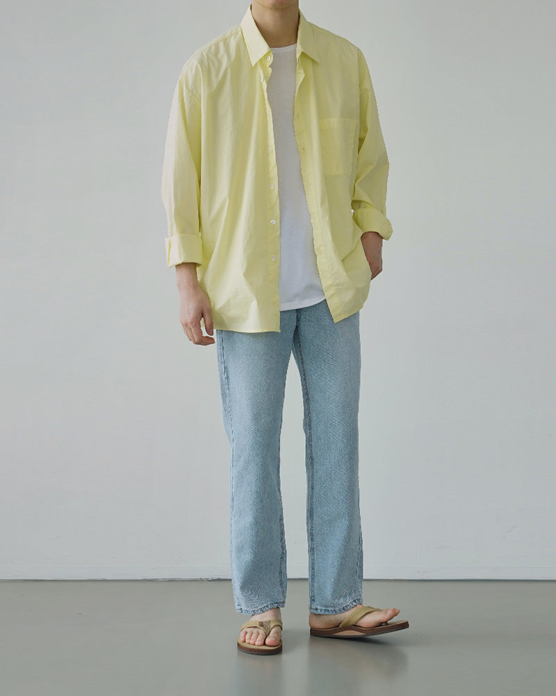 Casual Yellow Long-Sleeved Shirt