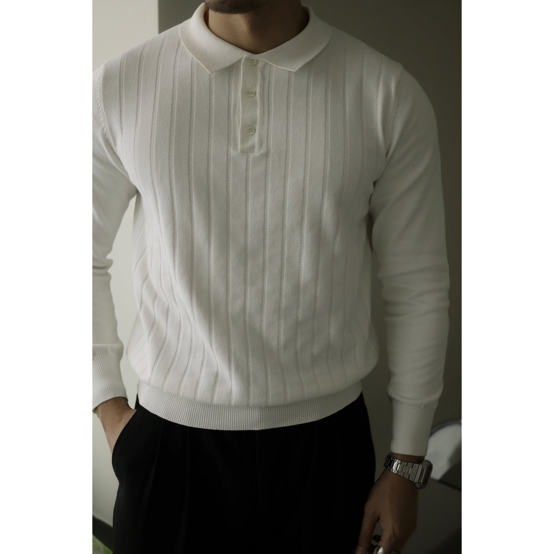 Lapel Polo Sweater