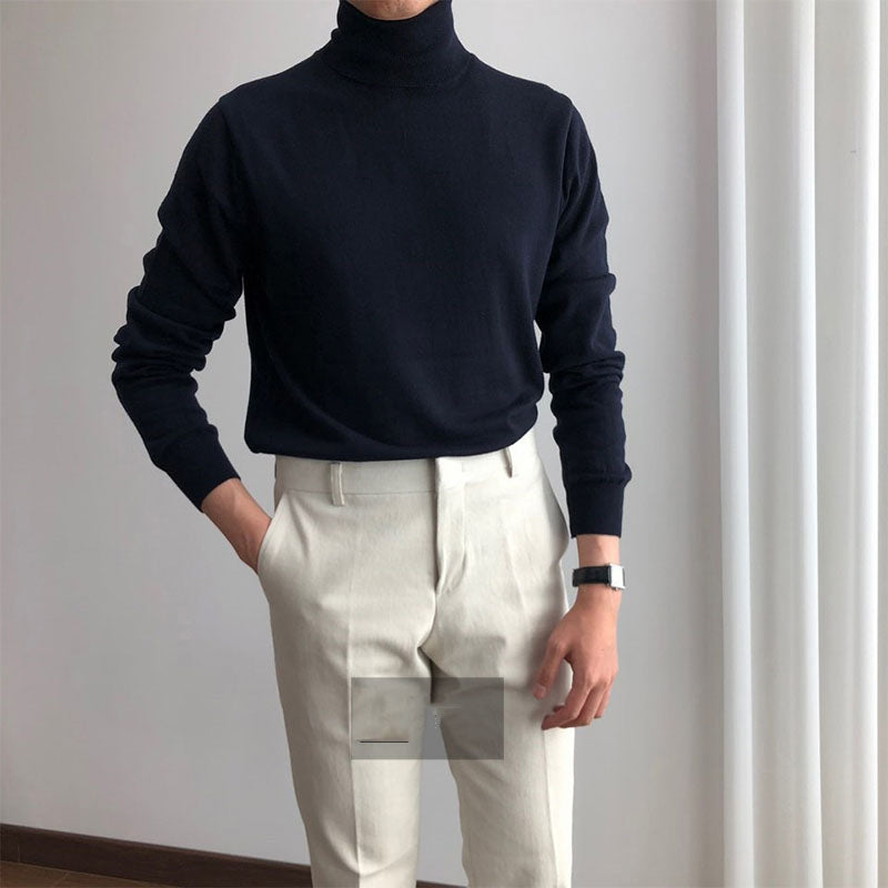 Fine Wool Turtleneck Sweater