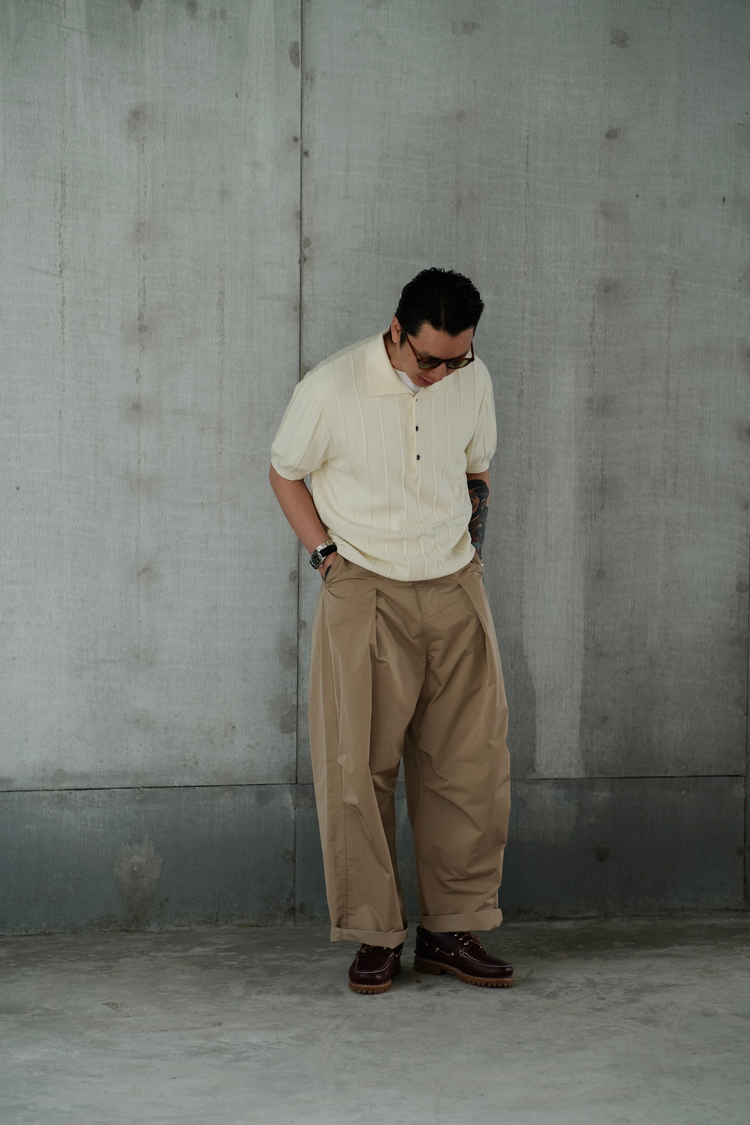 Khaki Loose Trousers