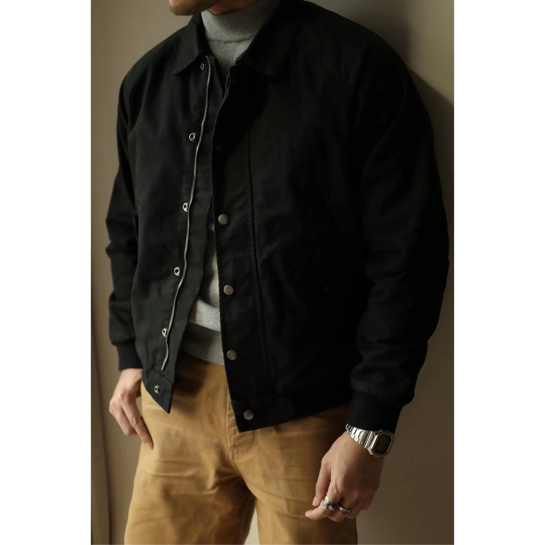 Zippered Harrington Jacket