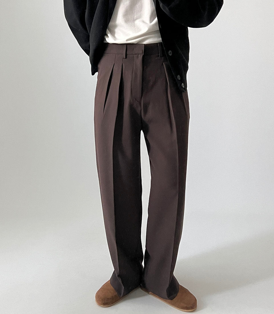 Draped Pleated Trousers