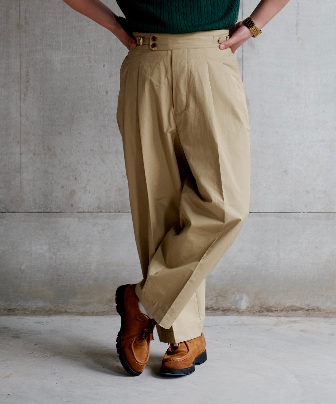 High-Waist Wide Leg Trousers