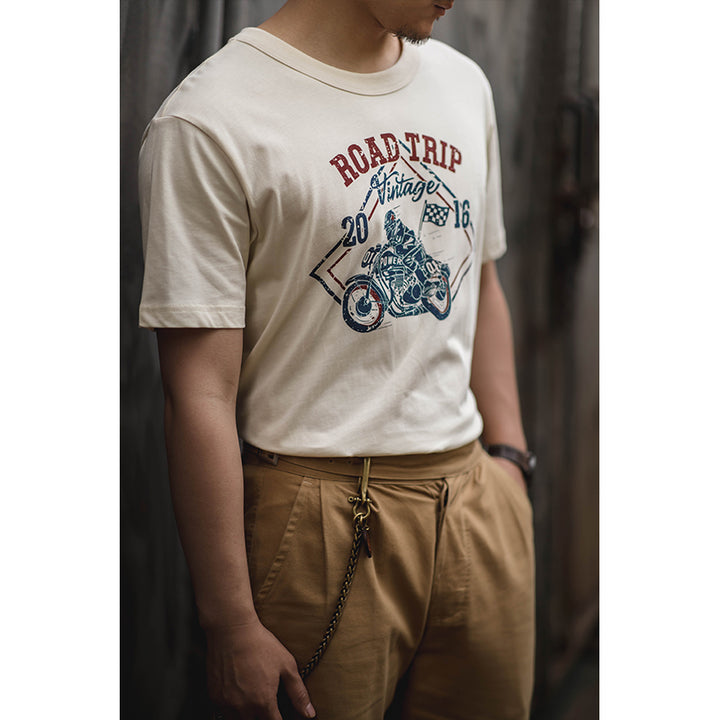 Printed Motorcycle T-Shirt