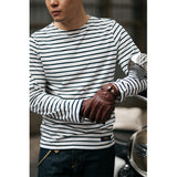 Men's Casual Long-sleeved Striped T-shirt
