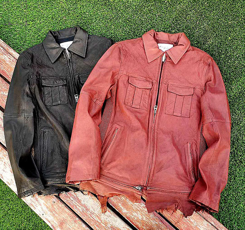 Vegetable Tanned Leather Jacket