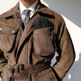 Korean Agent's Italian-Style Corduroy Safari Jacket