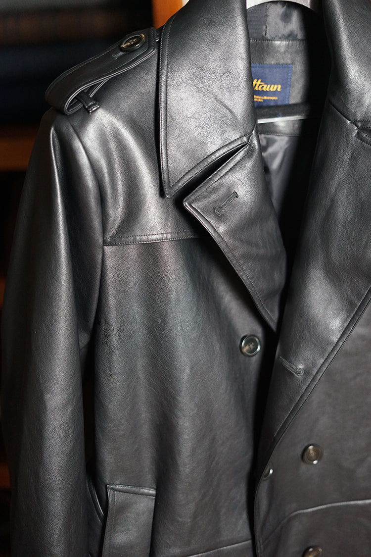 Leather-Trimmed Jacket