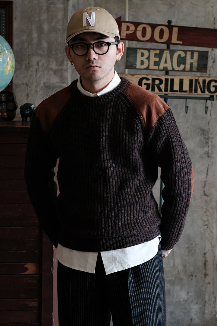 Pigskin and Lamb Wool Sweater