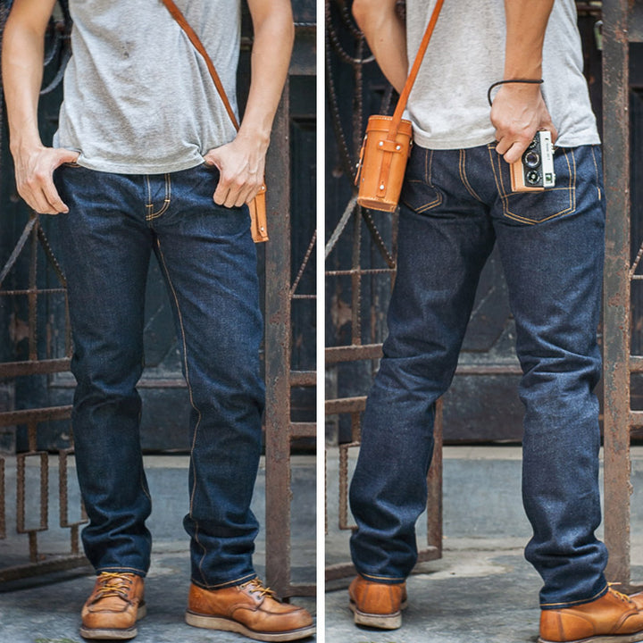 Slim Straight Denim Jeans