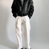Stylish PU Leather Jacket for Men Korean Agent Pick