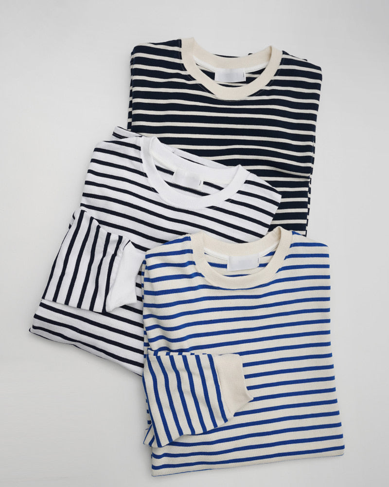 Striped Combed Cotton Tee