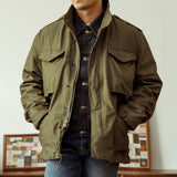 Retro Army Version Field Tooling Hooded Jacket