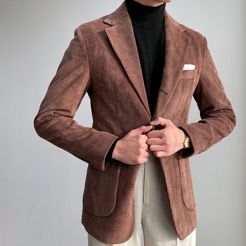 Retro Corduroy Suit Jacket