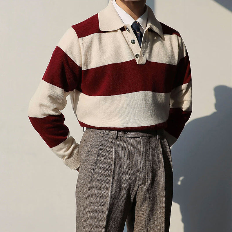 Striped Wool Polo