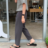 Korean Version Surface Daily Micro-tapered Nine-point Trousers