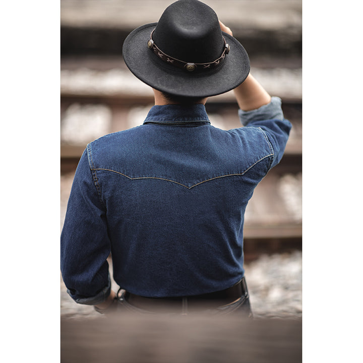 Embroidered Denim Shirt