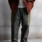 Labor Union Retro Cargo Trousers With Large Pockets And Drawstring