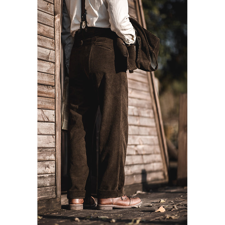 Fishtail Corduroy Overalls