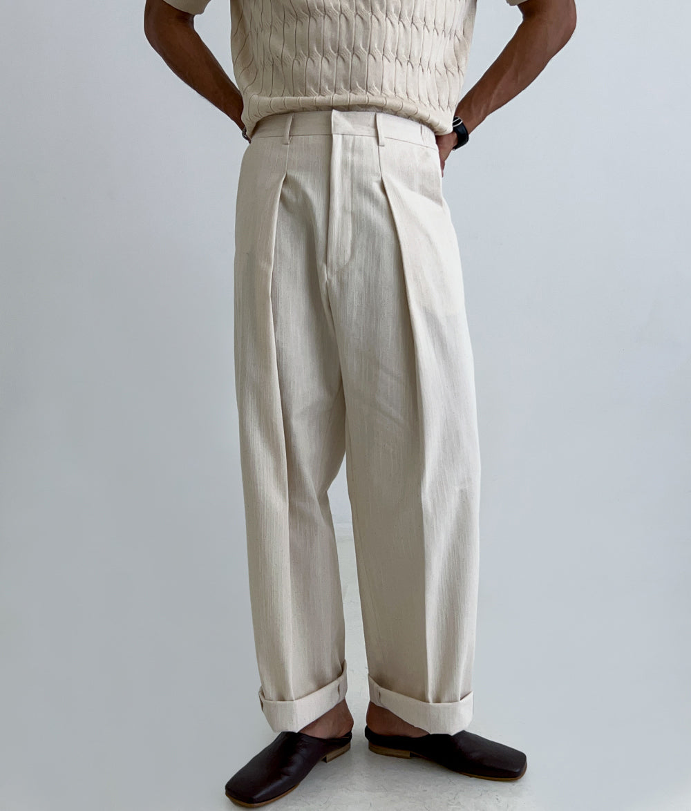 Linen Denim Trousers