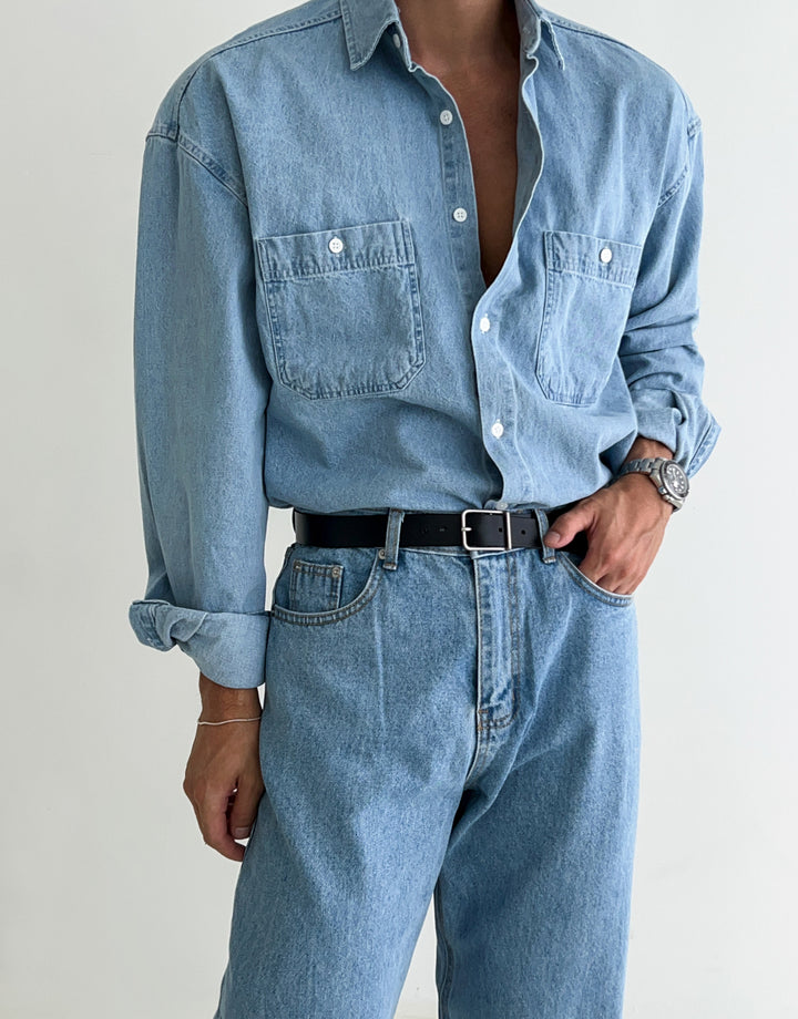 Denim Multi-Pocket Shirt