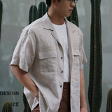 Gentleman Cuban Linen Short Sleeve Shirt