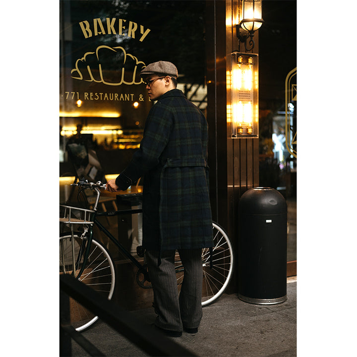 Wool Houndstooth Coat