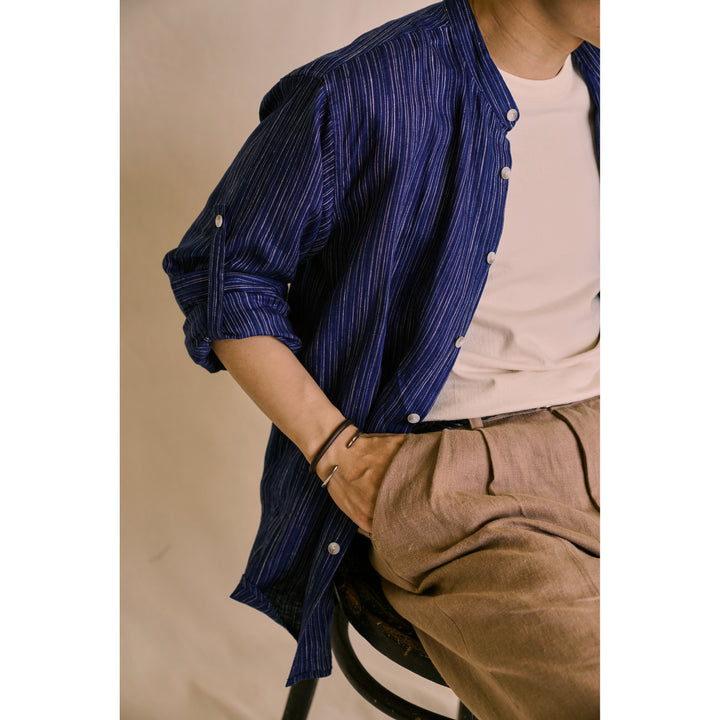 Striped Linen Summer Shirt