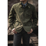 Stand Collar Solid Color Workwear Suede Jackets