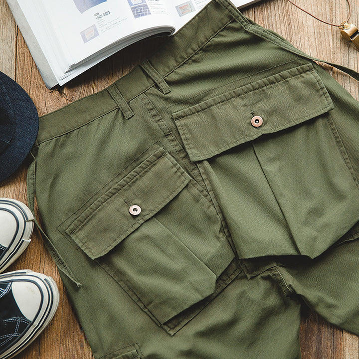 Army Green Slim-Fit Pants