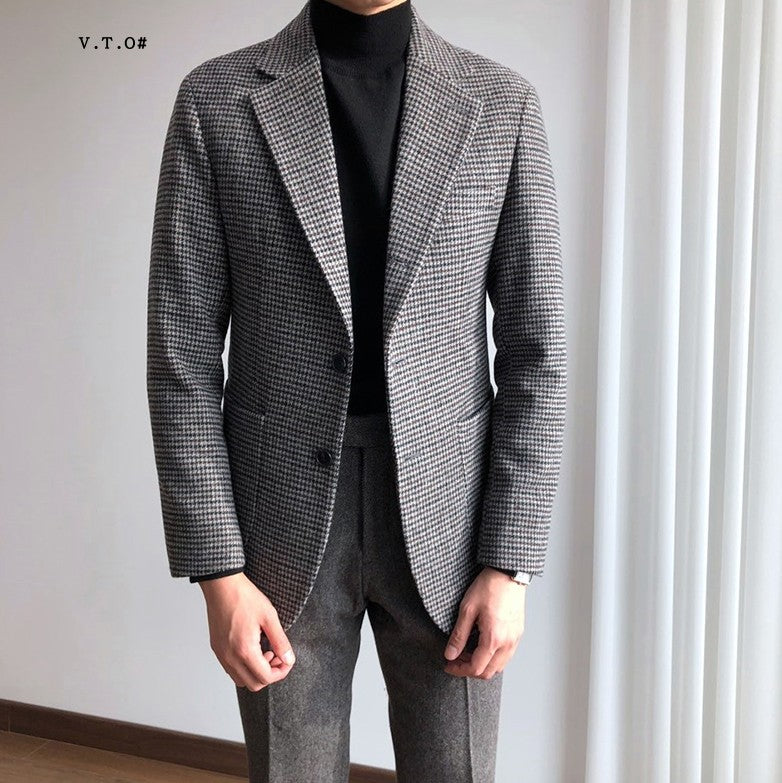 Houndstooth Suit Jacket