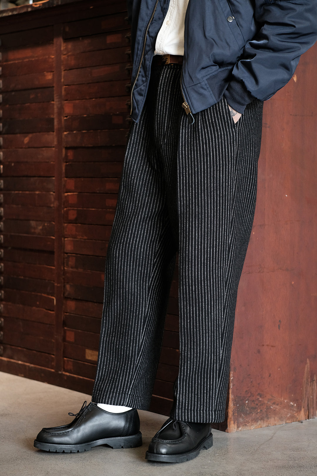 Wool Wide Leg Trousers