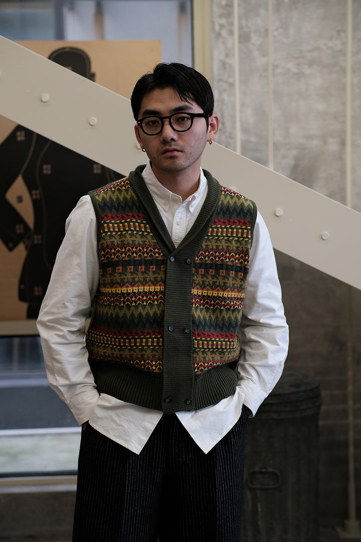 Wool Jacquard Vest