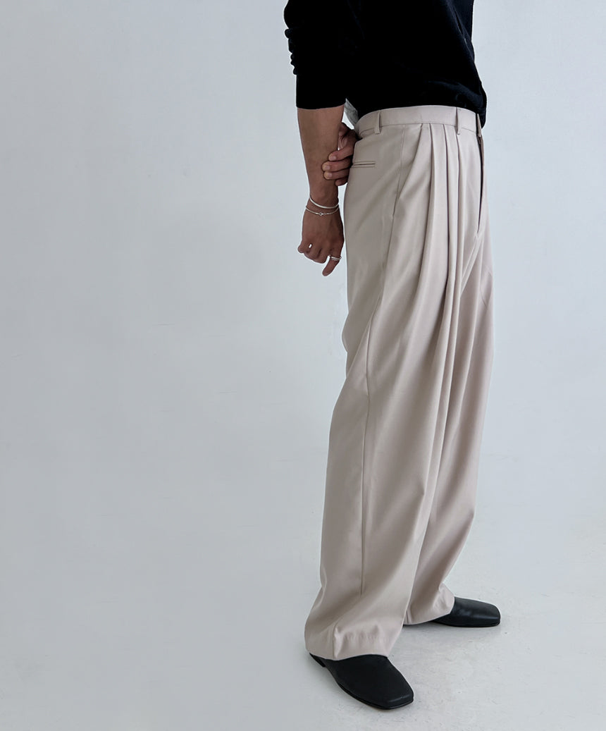 Wide-Leg Casual Trousers