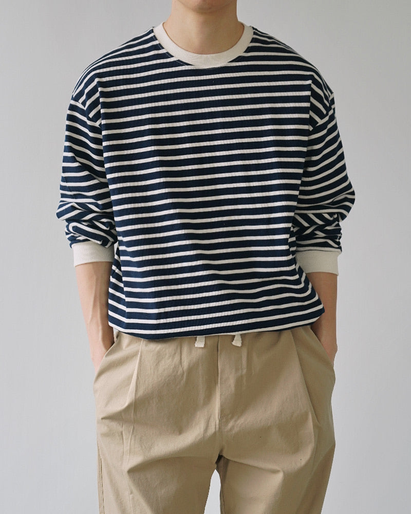 Striped Combed Cotton Tee