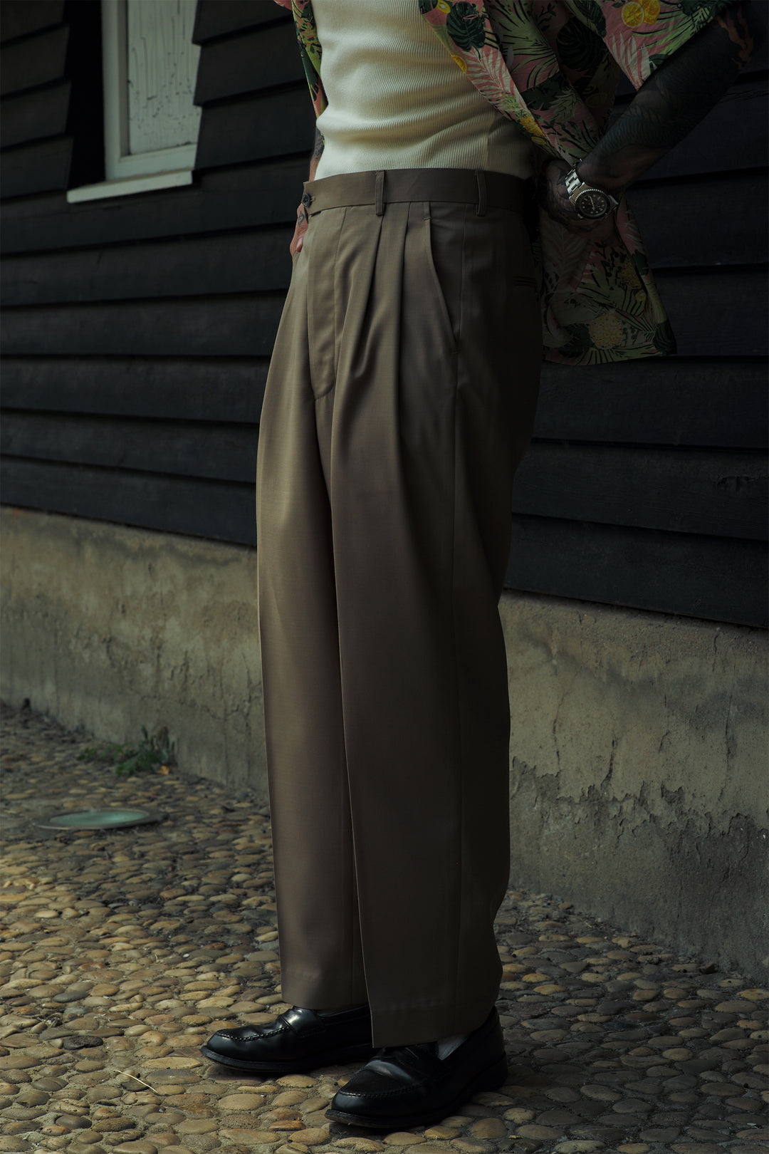 High Waist Wide Leg Trousers