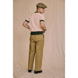 High-waist Wide Leg Chino Trousers With Sewing Fixed Line