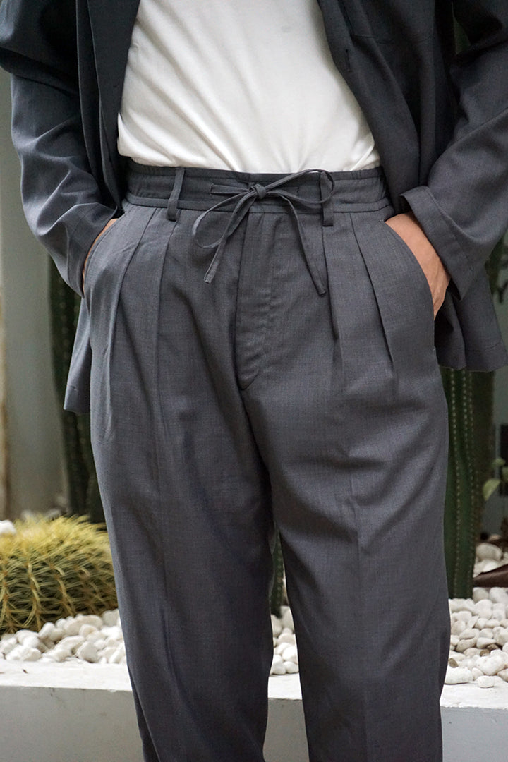 Retro Drawstring Trousers