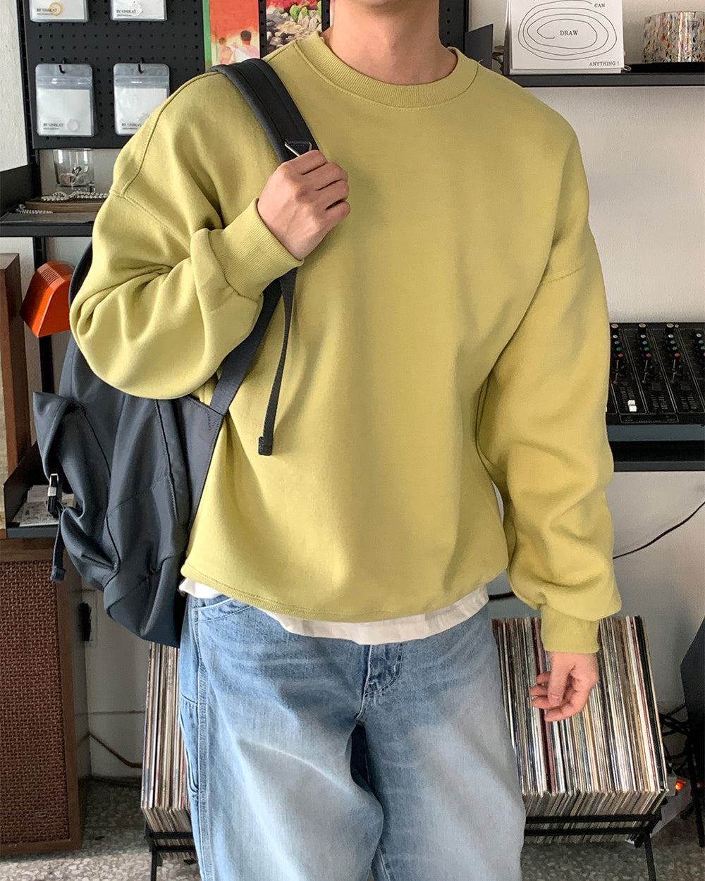 Solid Color Terry Sweater