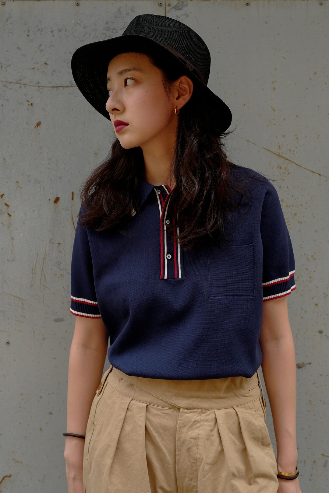 Knitted Polo Shirt