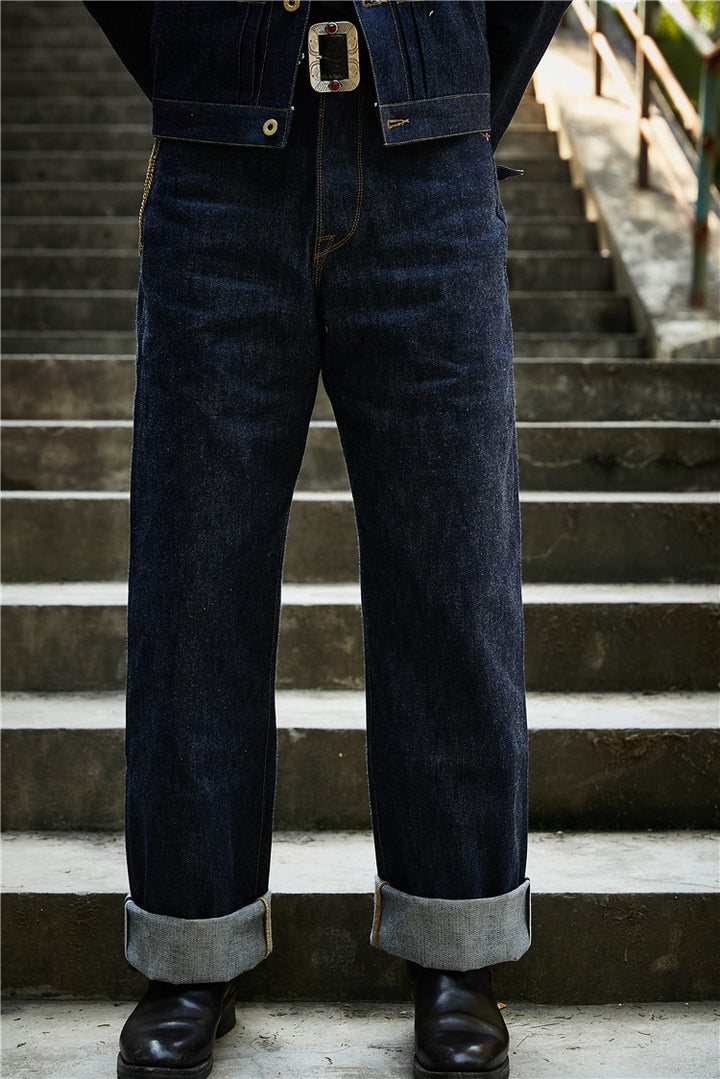 Buckle Denim Pants