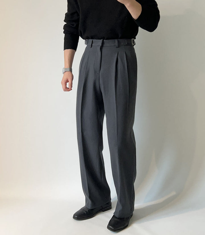 High Waist Drape Trousers