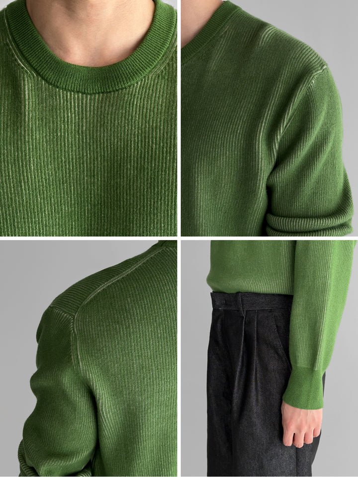 Two-Tone Cashmere Sweater