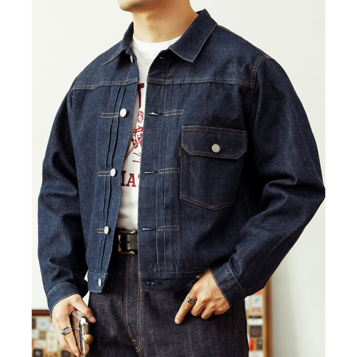 Noir Bull Head Denim Jacket