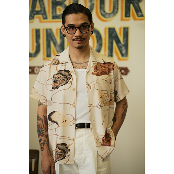 Ukiyo-E Print Short Sleeve Shirt